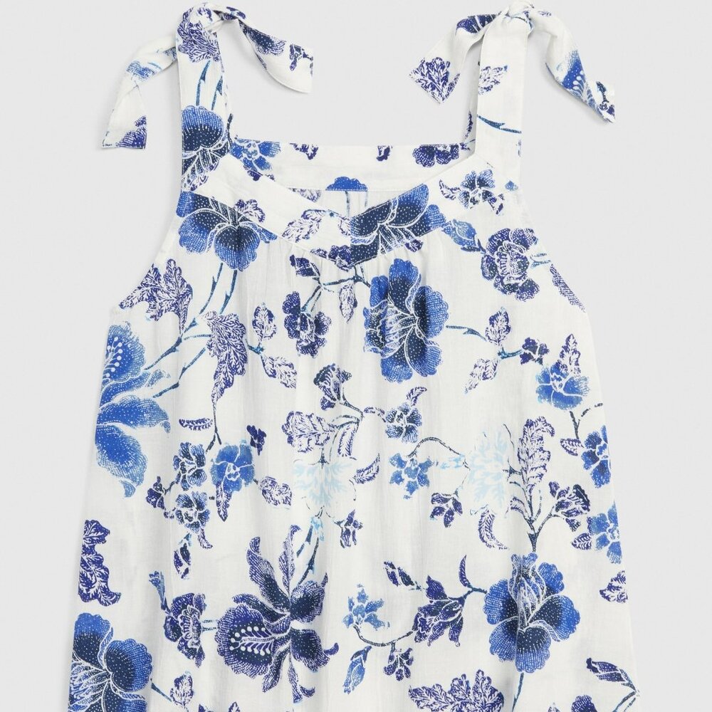 Dreamwell Shoulder-Tie Floral Print Top & matching shorts set loungewear – XL